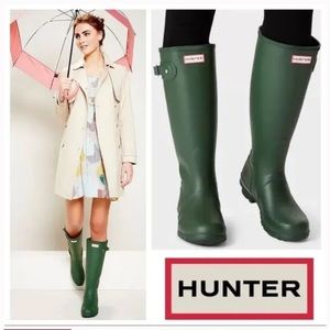 Hunter Boots Green Women’s 8